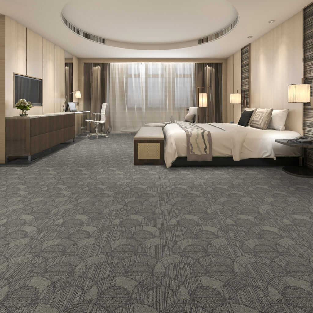 Curves trend in hospitality, carpet for hotels